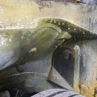 Wurde der Bereich unter den Kotflügeln...