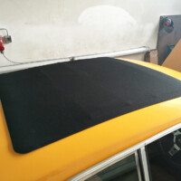 Das Faltdach war dagegen fast schon einfach einzusetzen.